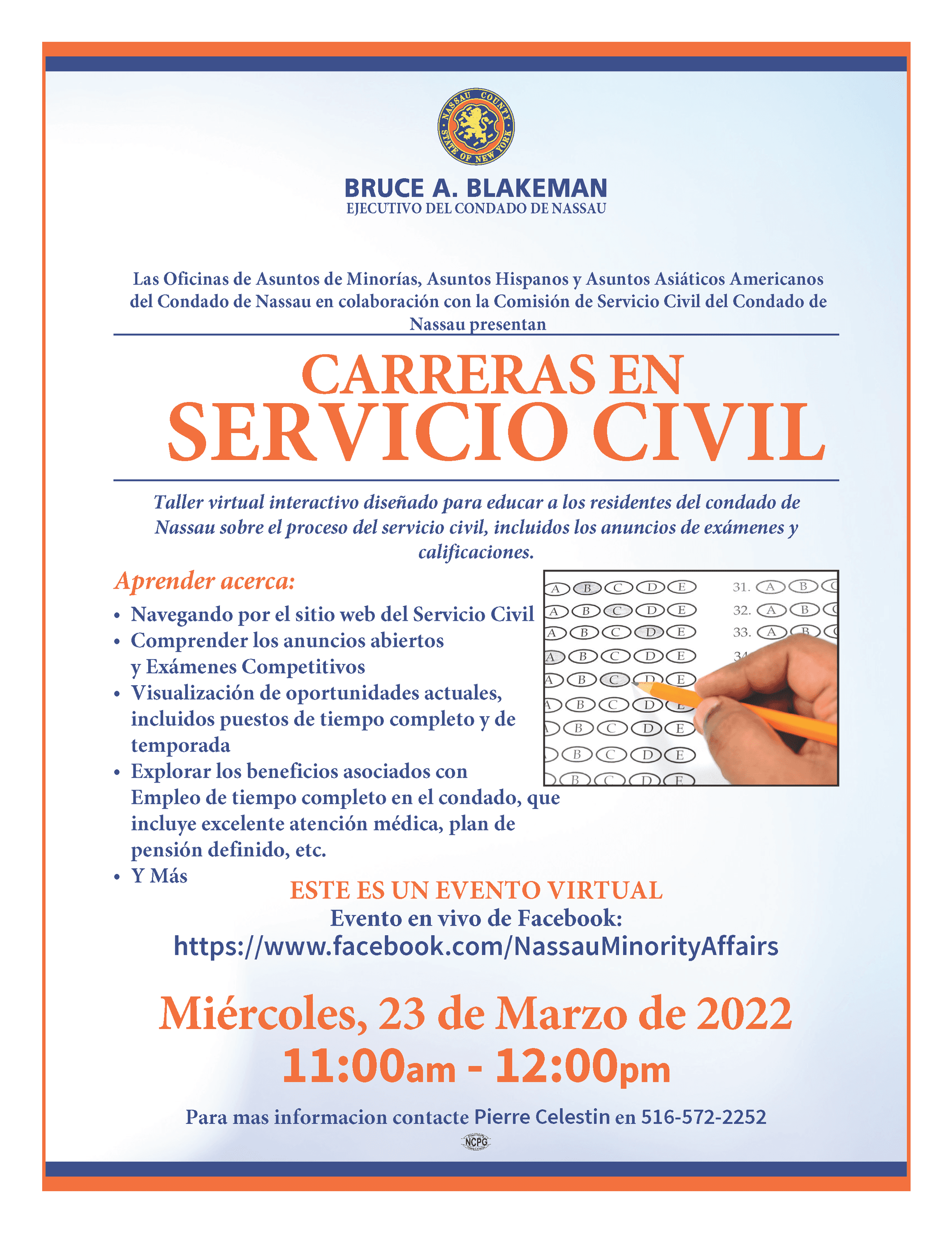 Civil Service Outreach Flyer 2022 8.5 x 11 (SPANISH) (002) Opens in new window