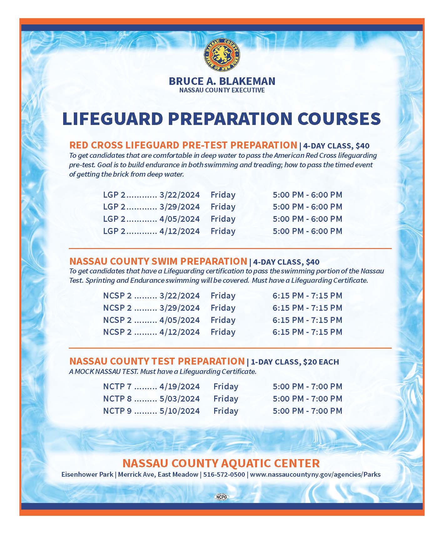 Lifeguarding Preparation Courses Opens in new window