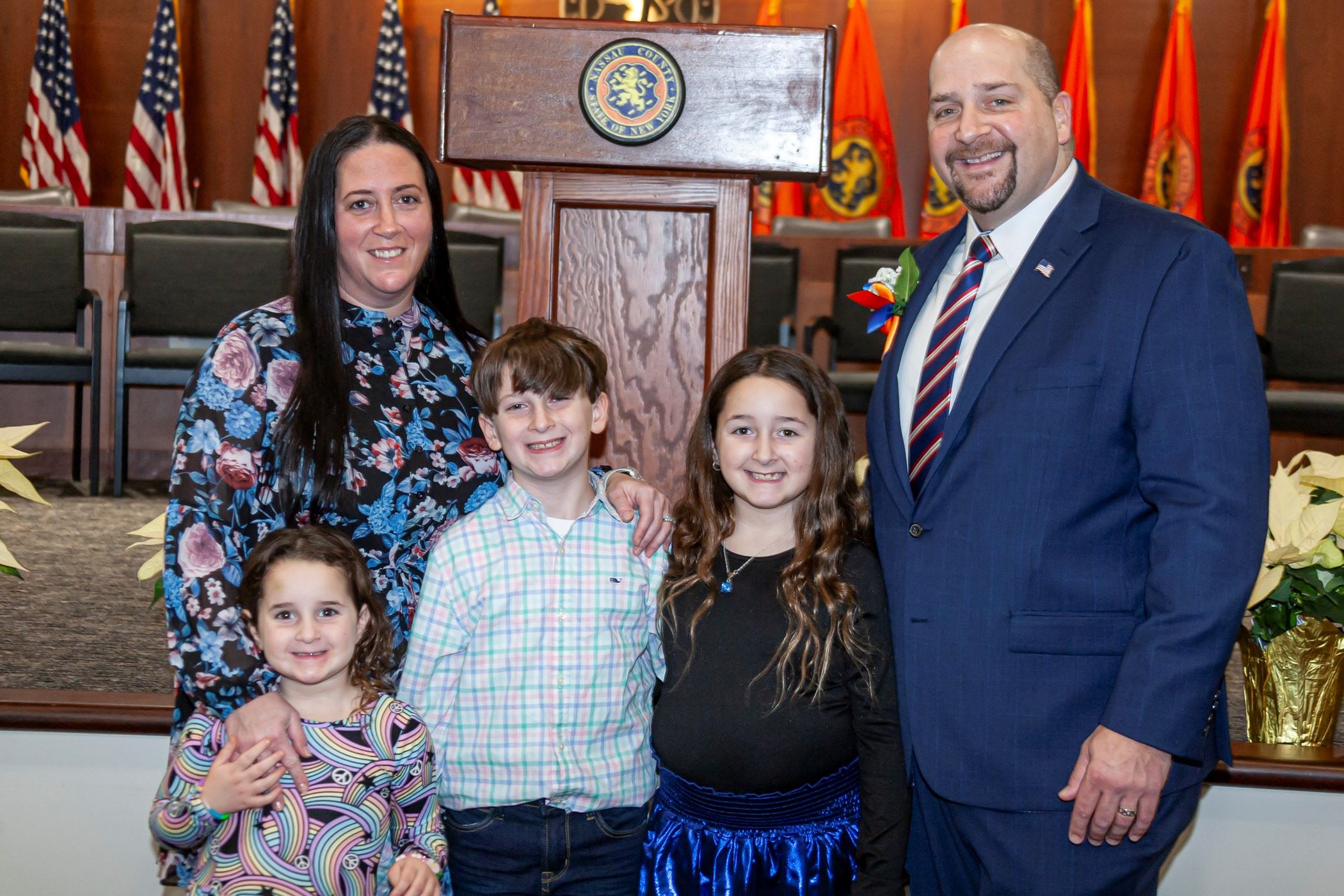 Legislator Koslow - inaugural 2024 - family