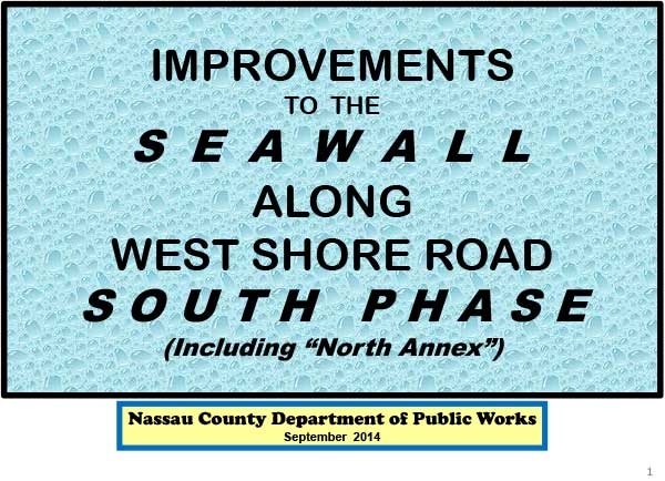 Improvements to Seawall Along West Shore Road